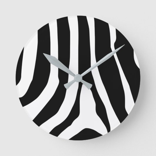 Zebra Print Stripes patroon Ronde Klok (Voorkant)