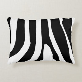 Zebra Print Stripes Pattern Accent Kussen