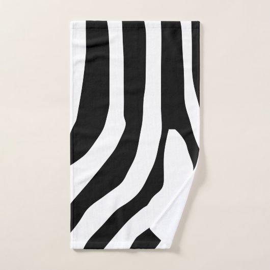 Zebra Print Stripes Pattern Bad Handdoek (Handdoek)