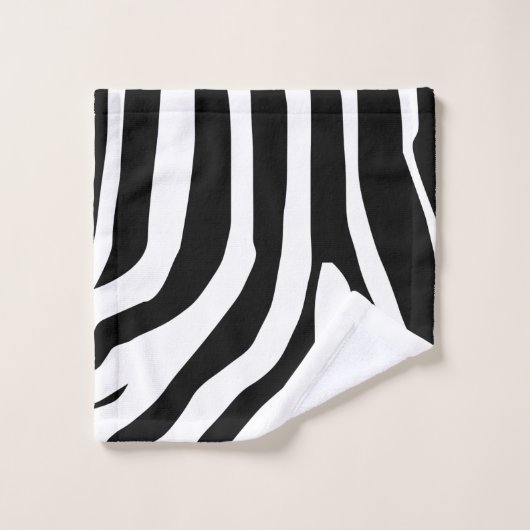 Zebra Print Stripes Pattern Bad Handdoek (Wasdoekje)