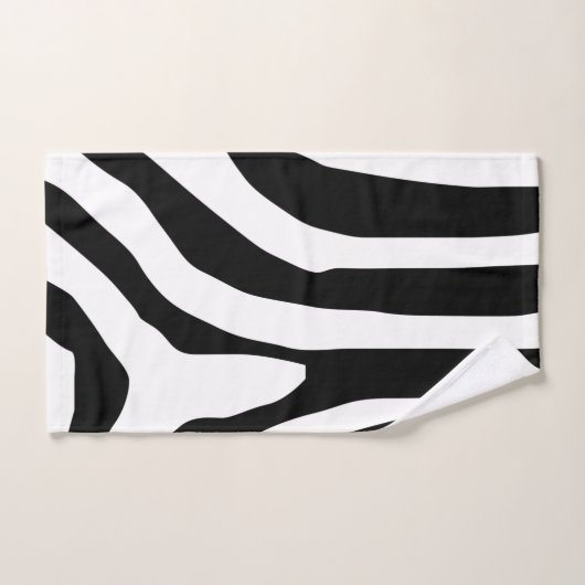 Zebra Print Stripes Pattern Bad Handdoek (Handdoek)