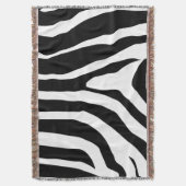 Zebra Print Stripes Pattern Deken (Voorkant Verticaal)
