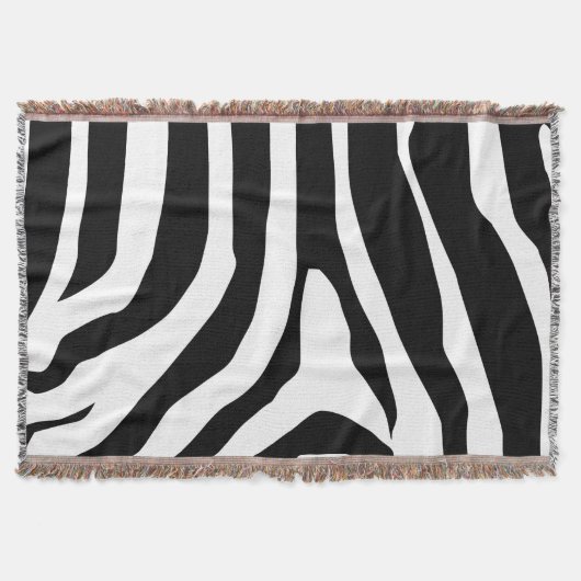 Zebra Print Stripes Pattern Deken (Voorkant)