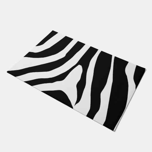 Zebra Print Stripes Pattern Deurmat (Schuin)