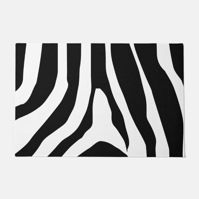 Zebra Print Stripes Pattern Deurmat (Voorkant)