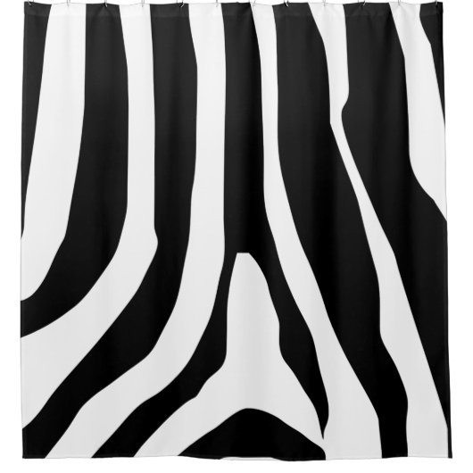 Zebra Print Stripes Pattern Douchegordijn (Voorkant)