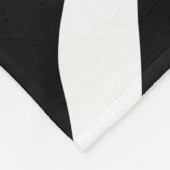 Zebra Print Stripes Pattern Fleece Deken (Hoek)