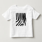 Zebra Print Stripes Pattern Kinder Shirts (Voorkant)