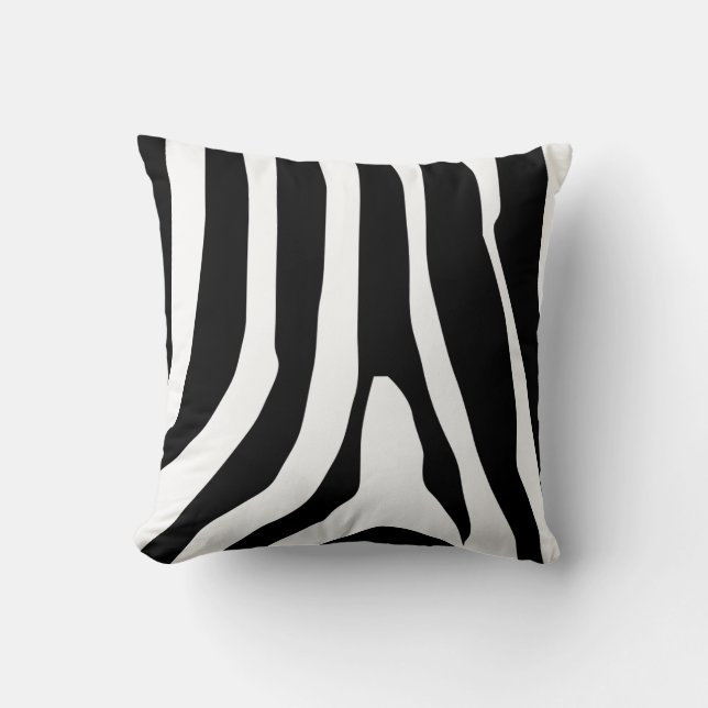 Zebra Print Stripes Pattern Kussen (Voorkant)