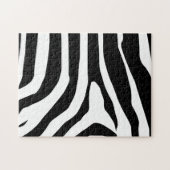 Zebra Print Stripes Pattern Legpuzzel (Horizontaal)