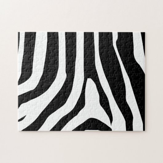 Zebra Print Stripes Pattern Legpuzzel (Horizontaal)