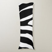 Zebra Print Stripes Pattern Lichaamskussen (Voorkant Verticaal)
