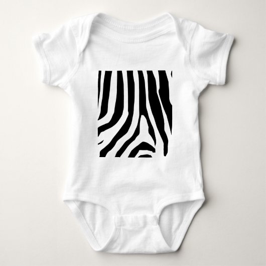 Zebra Print Stripes Pattern Romper (Voorkant)