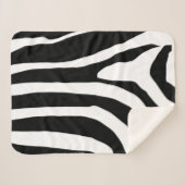 Zebra Print Stripes Pattern Sherpa Deken (Voorkant (horizontaal))