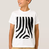 Zebra Print Stripes Pattern T-shirt (Voorkant)