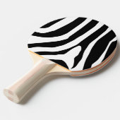 Zebra Print Stripes Pattern Tafeltennisbatje (Voorkant Gekanteld)