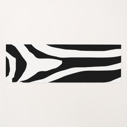 Zebra Print Stripes Pattern Yogamat (Voorkant (horizontaal))