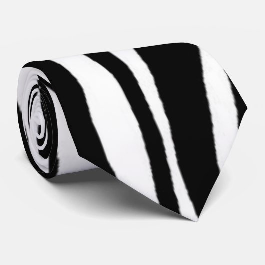 Zebra Print Stropdas (Opgerold)