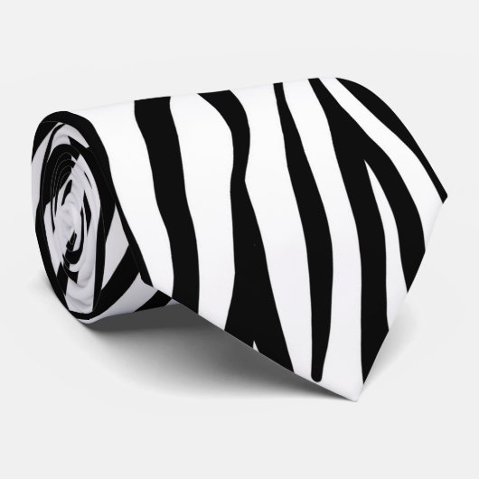 zebra print stropdas (Opgerold)