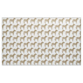Zebra Print - Taupe Tan en Wit Stof (Yard (91,4 cm))