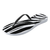  zebra print teenslippers (Schuin)