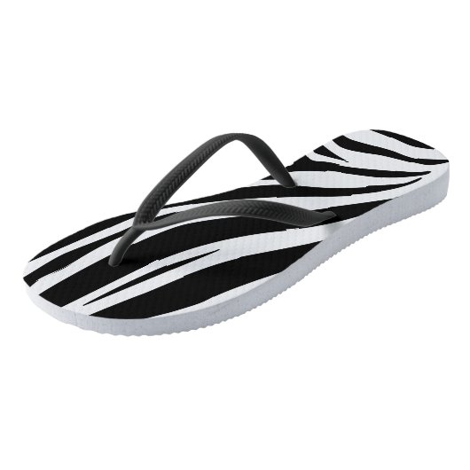 zebra print teenslippers (Schuin)