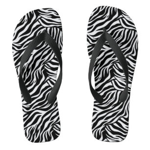 Zebra print Teenslippers voor volwassenen