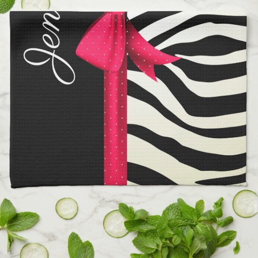 Zebra Print Theedoek (Gevouwen)