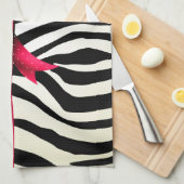 Zebra Print Theedoek (Quarter Fold)