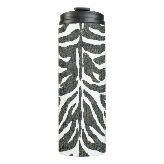 Zebra print thermisch getumbler thermosbeker (Voorkant)