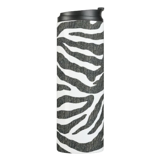 Zebra print thermisch getumbler thermosbeker (Gedraaid links)