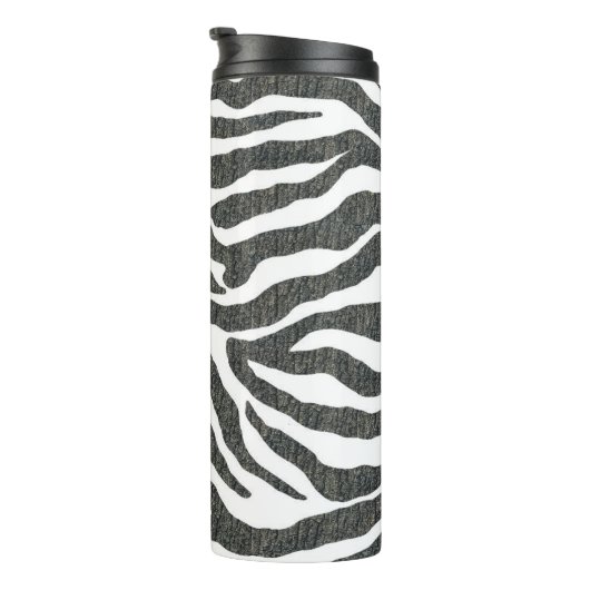 Zebra print thermisch getumbler thermosbeker (Geroteerd rechts)