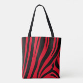 zebra print tote bag (Achterkant)