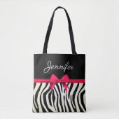Zebra Print Tote Bag (Voorkant)