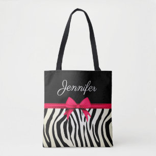 Zebra Print Tote Bag