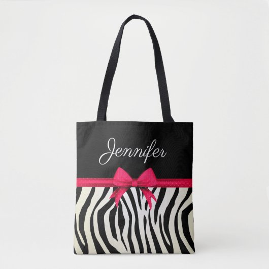 Zebra Print Tote Bag (Voorkant)