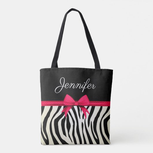 Zebra Print Tote Bag (Achterkant)