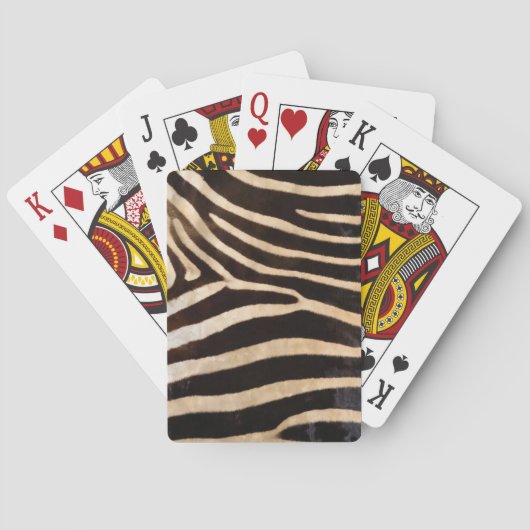 Zebra print van speelkaarten (Achterkant)