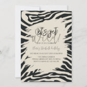 Zebra Print Verjaardag Stijlvolle Animal Print Par Kaart (Voorkant)