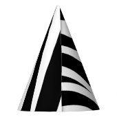 Zebra Print Verjaardagsfeestje Kinder Feesthoedjes (Achterkant)