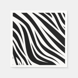 Zebra Print Verjaardagsfeestje Kinder Servet