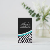 Zebra Print {Verticaal}: Visitekaartje (Staand voorkant)