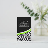 Zebra Print {Verticaal}: Visitekaartje (Staand voorkant)
