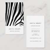 zebra print visitekaartje (Voorkant / Achterkant)