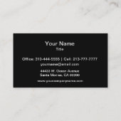 Zebra Print Visitekaartje (Achterkant)