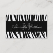 Zebra Print Visitekaartje (Voorkant)