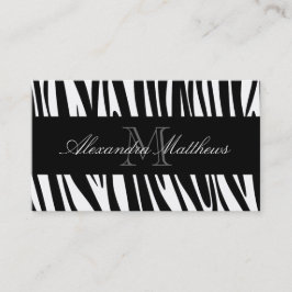 Zebra Print Visitekaartje