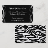 zebra print visitekaartje (Voorkant / Achterkant)