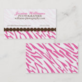 Zebra Print Visitekaartje (Voorkant / Achterkant)
