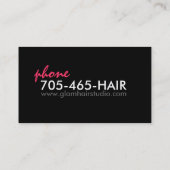 Zebra Print - Visitekaartje (Achterkant)